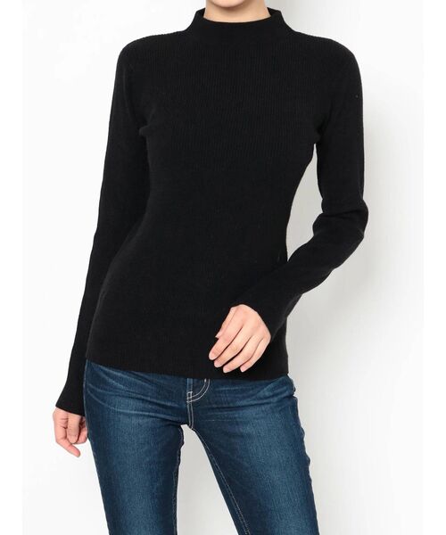 GYDA（ジェイダ）の「ボトルネックリブニット トップス（ニット/セーター・レディース・オフホワイト/ブラック/ベージュ・FREE）」の12枚目の写真