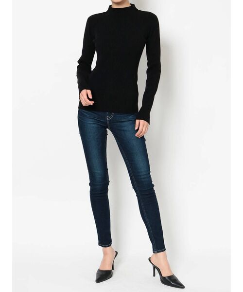 GYDA（ジェイダ）の「ボトルネックリブニット トップス（ニット/セーター・レディース・オフホワイト/ブラック/ベージュ・FREE）」の13枚目の写真