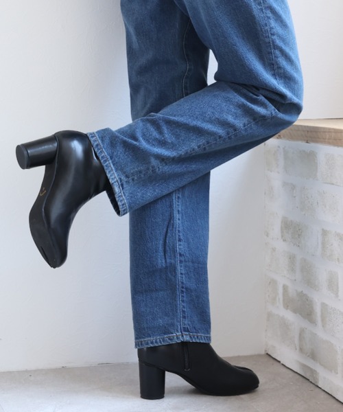 VIVIAN（ヴィヴィアン）の「足袋デザインミドルブーツ　タビブーツ（ブーツ・レディース・ブラック/ダークブラウン/アイボリー/シルバー・S/M/L/LL）」の10枚目の写真