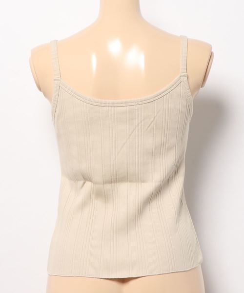 archives(アルシーヴ)の「ランダムリブカップ付きキャミソール(キャミソール・レディース・オフホワイト/ブラウン/ベージュ/オレンジ・MEDIUM)」の6枚目の写真