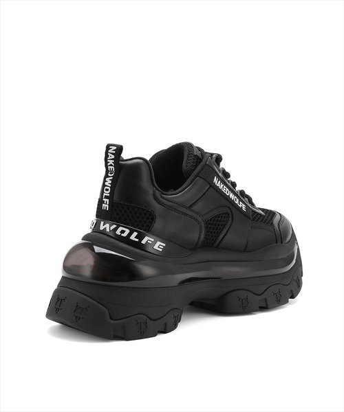 セレブも愛用 Naked Wolfe 厚底 キャンバス チャンキーブーツ 黒 セレブも愛用 Naked Wolfe 厚底 キャンバス チャンキーブーツ 黒