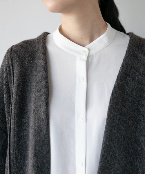 LOWRYS FARM（ローリーズファーム）の「５Ｇニットジャケットカーデ　897837（カーディガン/ボレロ・レディース・チャコールグレー/ベージュ/グリーン・FREE）」の10枚目の写真