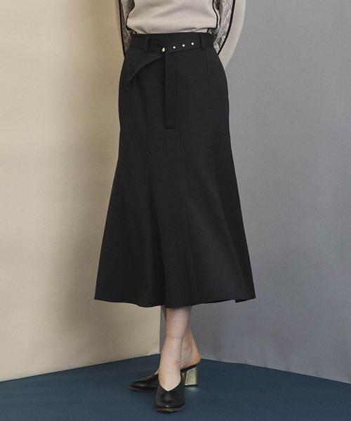 UNITED TOKYO（ユナイテッドトウキョウ）の「マーメイドフレアスカート（スカート・レディース・グリーン/マルチ/ブラック・1/2）」の6枚目の写真