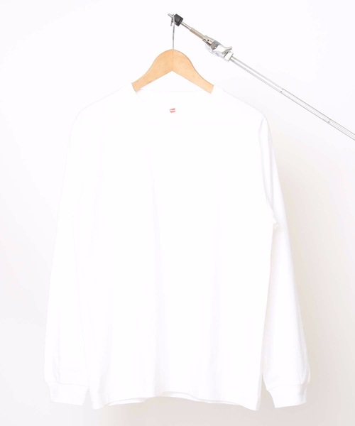 HANES(ヘインズ)の「【HANES/ヘインズ】【2枚セット】BEEFY ビーフィー ロングスリーブTシャツ 2枚組 ロンT ヘビーウェイト 厚手で透けない 1枚着・インナー兼用 ユニセックス(Tシャツ/カットソー・メンズ・ホワイト/グレー/ブラック/ネイビー/チャコールグレー・SMALL/MEDIUM/LARGE/X-LARGE/X-SMALL)」の14枚目の写真