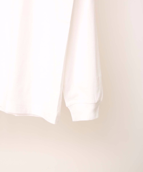 HANES(ヘインズ)の「【HANES/ヘインズ】【2枚セット】BEEFY ビーフィー ロングスリーブTシャツ 2枚組 ロンT ヘビーウェイト 厚手で透けない 1枚着・インナー兼用 ユニセックス(Tシャツ/カットソー・メンズ・ホワイト/グレー/ブラック/ネイビー/チャコールグレー・SMALL/MEDIUM/LARGE/X-LARGE/X-SMALL)」の9枚目の写真