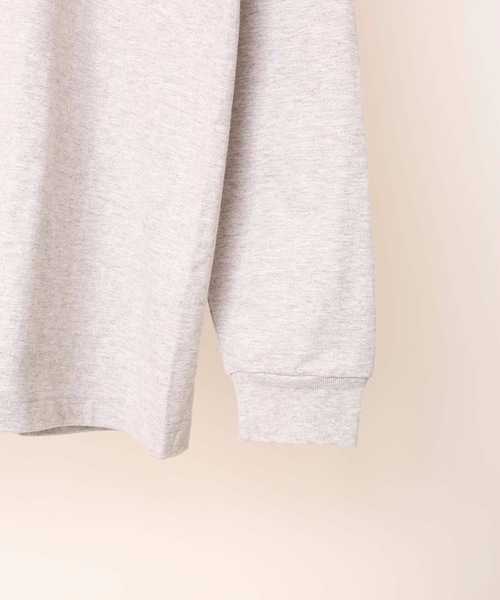 HANES(ヘインズ)の「【HANES/ヘインズ】【2枚セット】BEEFY ビーフィー ロングスリーブTシャツ 2枚組 ロンT ヘビーウェイト 厚手で透けない 1枚着・インナー兼用 ユニセックス(Tシャツ/カットソー・メンズ・ホワイト/グレー/ブラック/ネイビー/チャコールグレー・SMALL/MEDIUM/LARGE/X-LARGE/X-SMALL)」の7枚目の写真