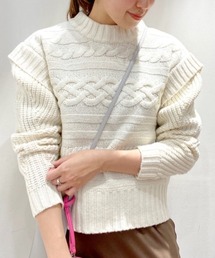 SHENERY | レイヤードケーブルニットプルオーバー(ニット/セーター)