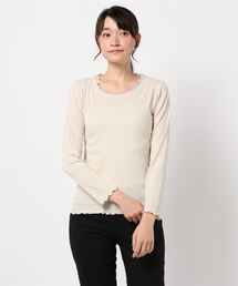 Samansa Mos2 blue | レースインナー(Tシャツ/カットソー)