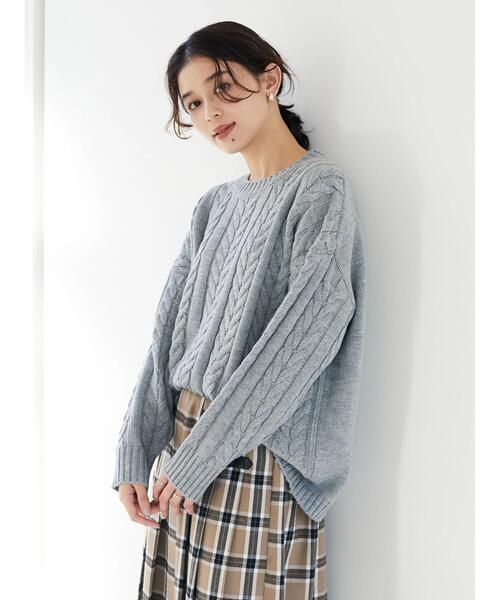 Kith ケーブルニットセーター S ダークグリーン Girly Doll ニット セーター タートルケーブルニット レディース