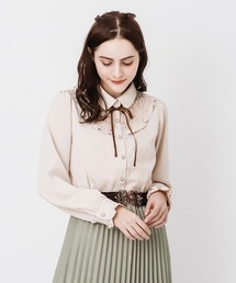 axes femme | ヨークレースブラウス(シャツ/ブラウス)
