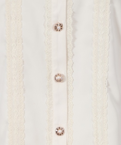 axes femme(アクシーズファム)の「ヨークレースブラウス(シャツ/ブラウス・レディース・ブラック/ベージュ/キナリ・MEDIUM/LARGE)」の12枚目の写真