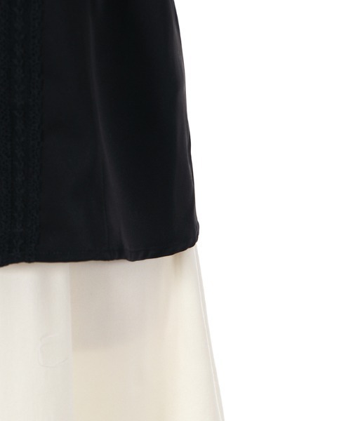 axes femme(アクシーズファム)の「ヨークレースブラウス(シャツ/ブラウス・レディース・ブラック/ベージュ/キナリ・MEDIUM/LARGE)」の19枚目の写真