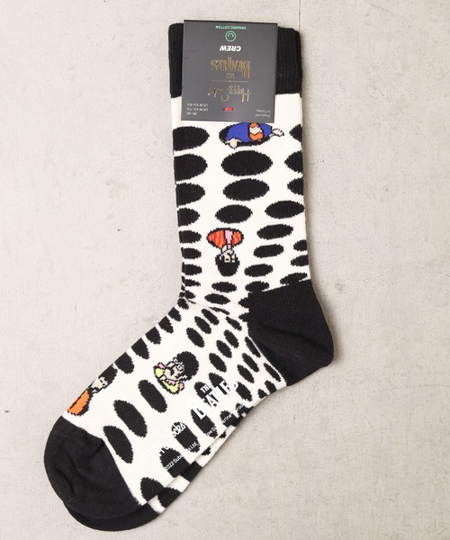 Happy Socks（ハッピーソックス）の「/HAPPY SOCKS/Beatles コラボモデル（ソックス/靴下・メンズ・ブラック系その他2/イエロー/ブラック系その他3/ブラック/ブラック系その他/ブルー/イエロー系その他/ブルー系その他/ブラック系その他4/ホワイト/ネイビー/キナリ・MEDIUM/SMALL）」の2枚目の写真