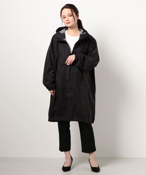 Mila Owen(ミラオーウェン)の「ポケッタブル撥水ユーティリティコート(ナイロンジャケット・レディース・ブラック/ベージュ/ミント・FREE)」の5枚目の写真