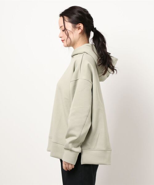 LOWRYS FARM（ローリーズファーム）の「ダンボールフーディーＬＳ　930356（パーカー・レディース・チャコールグレー/アイボリー/グリーン・FREE）」の13枚目の写真