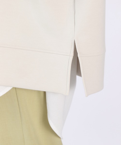 LOWRYS FARM（ローリーズファーム）の「ダンボールフーディーＬＳ　930356（パーカー・レディース・チャコールグレー/アイボリー/グリーン・FREE）」の5枚目の写真