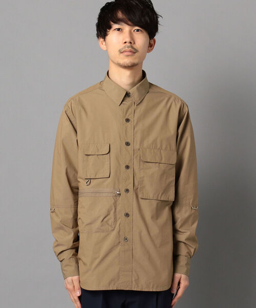 GLOSTER（グロスター）の「POPLIN Fishing Shirt フィッシングシャツ（シャツ/ブラウス・メンズ・ネイビー/ブラウン/オレンジ・L/S/M）」の21枚目の写真