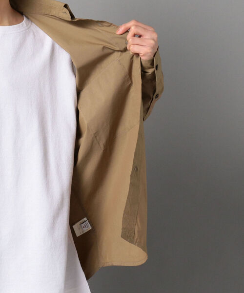 GLOSTER（グロスター）の「POPLIN Fishing Shirt フィッシングシャツ（シャツ/ブラウス・メンズ・ネイビー/ブラウン/オレンジ・L/S/M）」の5枚目の写真