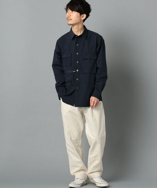 GLOSTER（グロスター）の「POPLIN Fishing Shirt フィッシングシャツ（シャツ/ブラウス・メンズ・ネイビー/ブラウン/オレンジ・L/S/M）」の9枚目の写真
