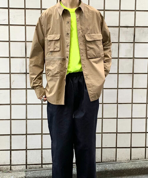 GLOSTER（グロスター）の「POPLIN Fishing Shirt フィッシングシャツ（シャツ/ブラウス・メンズ・ネイビー/ブラウン/オレンジ・L/S/M）」の16枚目の写真
