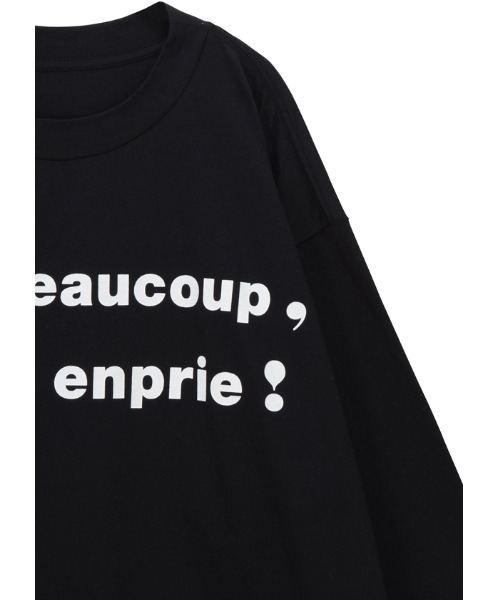 mercibeaucoup,（メルシーボークー）の「メルジュヴティー（Tシャツ/カットソー・レディース・ブラック/ブルー/ホワイト/ベージュ・FREE）」の8枚目の写真