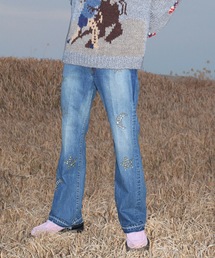 Jieda（ジエダ）の「2021秋冬 STUDS USED FLARE DENIM PANTS（デニムパンツ・メンズ）」