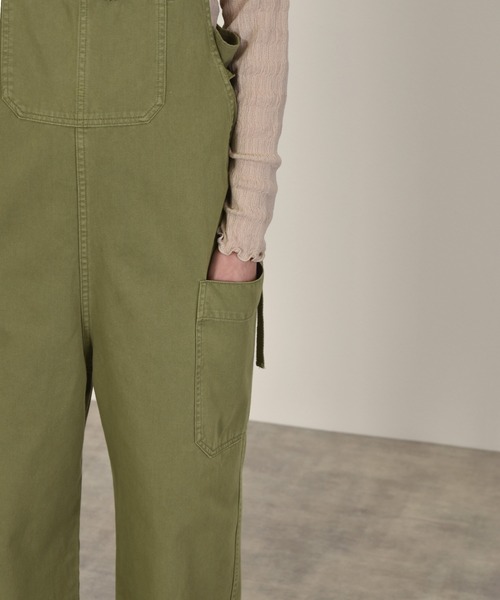 w closet（ダブルクローゼット）の「脇紐オーバーオール（サロペット/オーバーオール・レディース・カーキ/キナリ/ケミカルウォッシュ・FREE）」の21枚目の写真