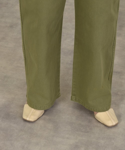 w closet（ダブルクローゼット）の「脇紐オーバーオール（サロペット/オーバーオール・レディース・カーキ/キナリ/ケミカルウォッシュ・FREE）」の18枚目の写真