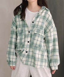 チェック起毛シャツ