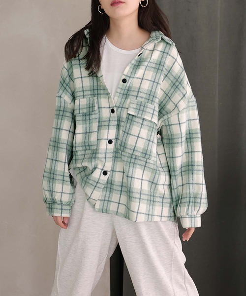 Girly Doll（ガーリードール）の「チェック起毛シャツ（シャツ