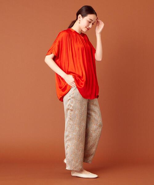 closet story（クローゼットストーリー）の「＜closet story＞PO ペイズリー イージー パンツ（その他パンツ・レディース・ライトブルー/オレンジ・FREE）」の13枚目の写真