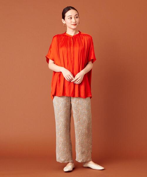 closet story（クローゼットストーリー）の「＜closet story＞PO ペイズリー イージー パンツ（その他パンツ・レディース・ライトブルー/オレンジ・FREE）」の14枚目の写真