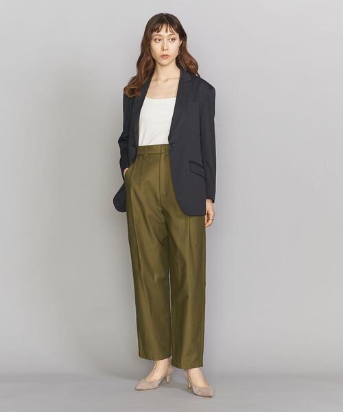 BEAUTY&YOUTH UNITED ARROWS（ビューティーアンドユースユナイテッドアローズ）の「BY ラウンドネックブラタンクトップ（タンクトップ・レディース・グレー/ホワイト/ブラック/オリーブ/モカ/ダークグリーン・FREE）」の13枚目の写真