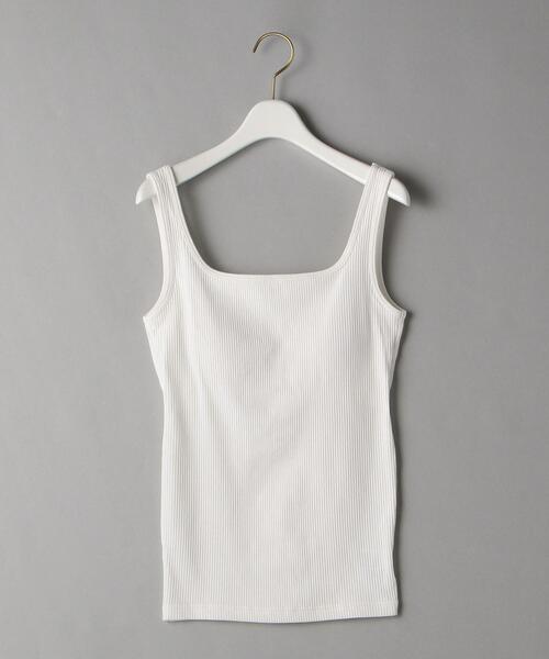 BEAUTY&YOUTH UNITED ARROWS（ビューティーアンドユースユナイテッドアローズ）の「BY ラウンドネックブラタンクトップ（タンクトップ・レディース・グレー/ホワイト/ブラック/オリーブ/モカ/ダークグリーン・FREE）」の19枚目の写真