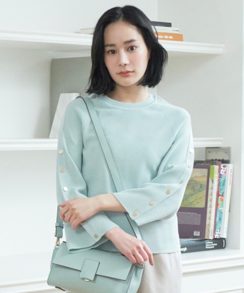 ANAYI - 新品　アナイ　ANAYI　アセテートナイロンカタアゼソデスリット プルオーバー ANAYI（アナイ）の「【WEBカラー別注】アセテートナイロンカタ