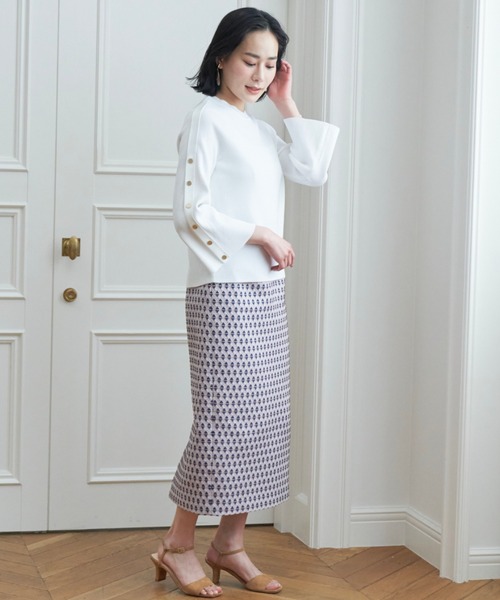 ANAYI - 新品　アナイ　ANAYI　アセテートナイロンカタアゼソデスリット プルオーバー ANAYI（アナイ）の「【WEBカラー別注】アセテートナイロンカタ