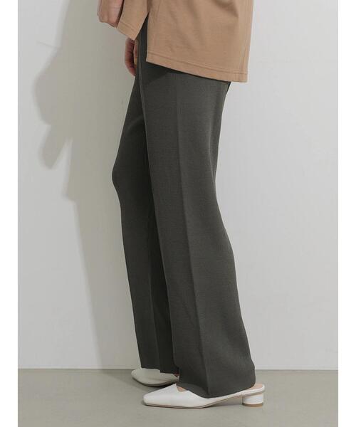 AMERICAN HOLIC（アメリカンホリック）の「センタータックニットパンツ（その他パンツ・レディース・グレイッシュベージュ/チャコールグレー/ブラック・M/L）」の8枚目の写真