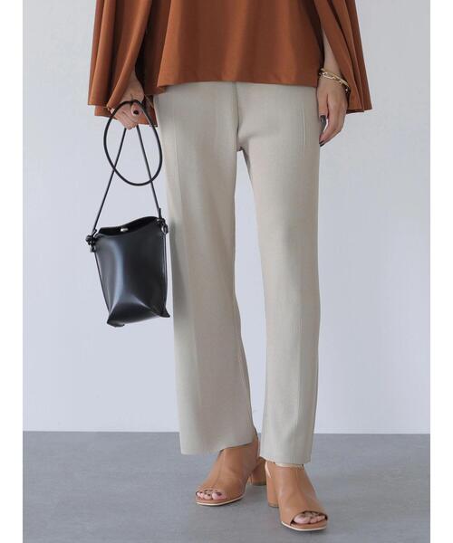 AMERICAN HOLIC（アメリカンホリック）の「センタータックニットパンツ（その他パンツ・レディース・グレイッシュベージュ/チャコールグレー/ブラック・M/L）」の17枚目の写真