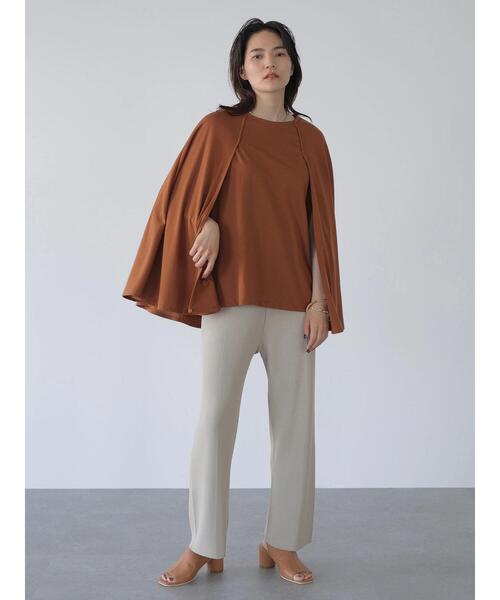 AMERICAN HOLIC（アメリカンホリック）の「センタータックニットパンツ（その他パンツ・レディース・グレイッシュベージュ/チャコールグレー/ブラック・M/L）」の18枚目の写真