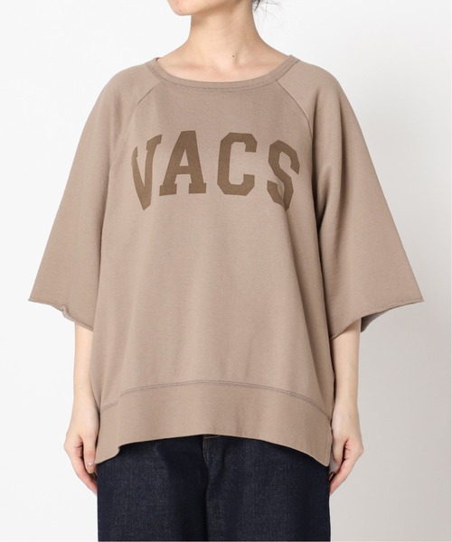 SLOBE IENA（スローブイエナ）の「VACS ハーフスリーブスウェット【手洗い可能】◆（スウェット・レディース・ホワイト/チャコールグレー/ブラウン/ライトグリーン・FREE）」の5枚目の写真