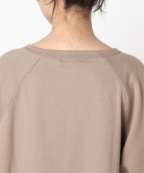 SLOBE IENA（スローブイエナ）の「VACS ハーフスリーブスウェット【手洗い可能】◆（スウェット・レディース・ホワイト/チャコールグレー/ブラウン/ライトグリーン・FREE）」の19枚目の写真