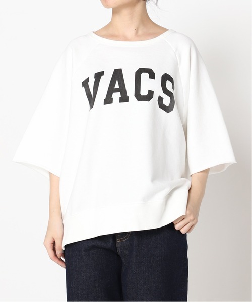 SLOBE IENA（スローブイエナ）の「VACS ハーフスリーブスウェット【手洗い可能】◆（スウェット・レディース・ホワイト/チャコールグレー/ブラウン/ライトグリーン・FREE）」の20枚目の写真