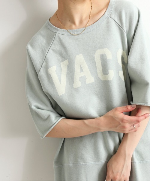 SLOBE IENA（スローブイエナ）の「VACS ハーフスリーブスウェット【手洗い可能】◆（スウェット・レディース・ホワイト/チャコールグレー/ブラウン/ライトグリーン・FREE）」の17枚目の写真