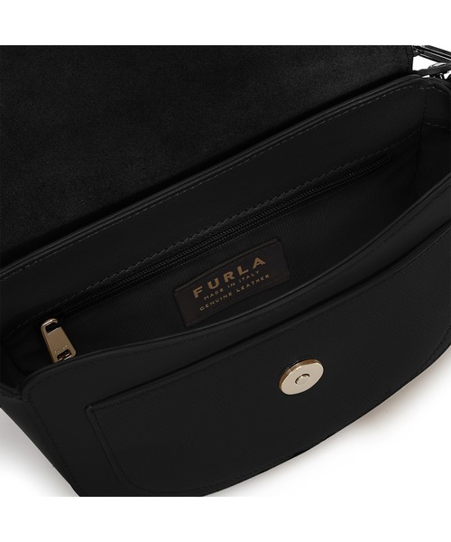 美品✨FURLA フルラ　2way チェーン ショルダーバッグ　ミミ　レザー　黒 FURLA フルラ 2way ショルダーバッグ ナイロン レザー A4 黒 袋