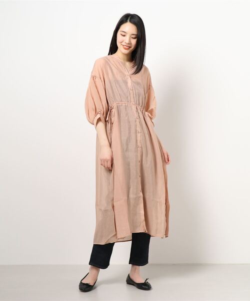 ehka sopo（エヘカソポ）の「シアーリボンワンピース（ワンピース・レディース・キナリ/ピンク/ブルー・ﾌﾘ-）」の8枚目の写真