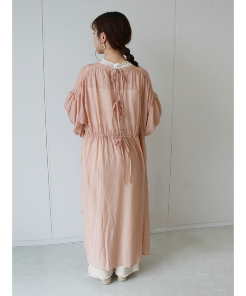 ehka sopo（エヘカソポ）の「シアーリボンワンピース（ワンピース・レディース・キナリ/ピンク/ブルー・ﾌﾘ-）」の17枚目の写真