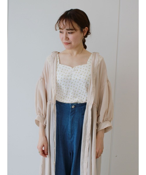 ehka sopo（エヘカソポ）の「シアーリボンワンピース（ワンピース・レディース・キナリ/ピンク/ブルー・ﾌﾘ-）」の12枚目の写真