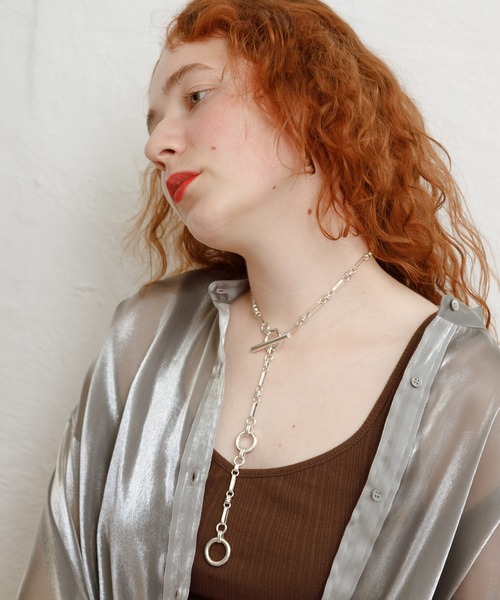 Bonjour Girl(ボンジュールガール)の「JOINT マルチWAYチェーンチョーカーネックレス(ネックレス・レディース・シルバー・FREE)」の1枚目の写真