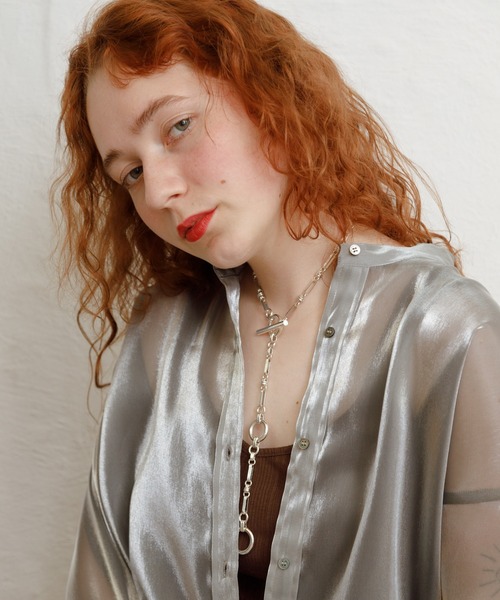 Bonjour Girl(ボンジュールガール)の「JOINT マルチWAYチェーンチョーカーネックレス(ネックレス・レディース・シルバー・FREE)」の2枚目の写真