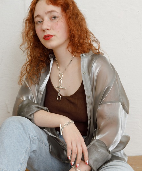 Bonjour Girl(ボンジュールガール)の「JOINT マルチWAYチェーンチョーカーネックレス(ネックレス・レディース・シルバー・FREE)」の3枚目の写真